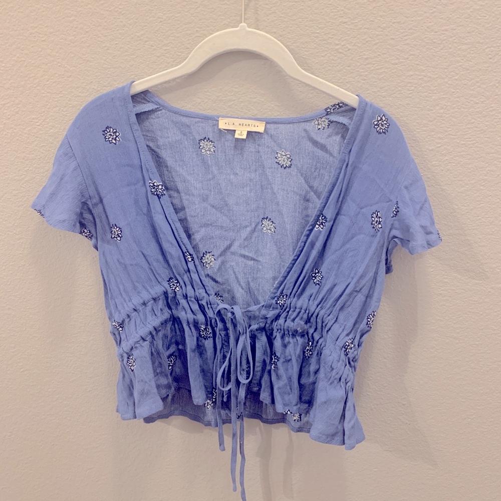 PacSun L.A. Hearts Front Tie Top
